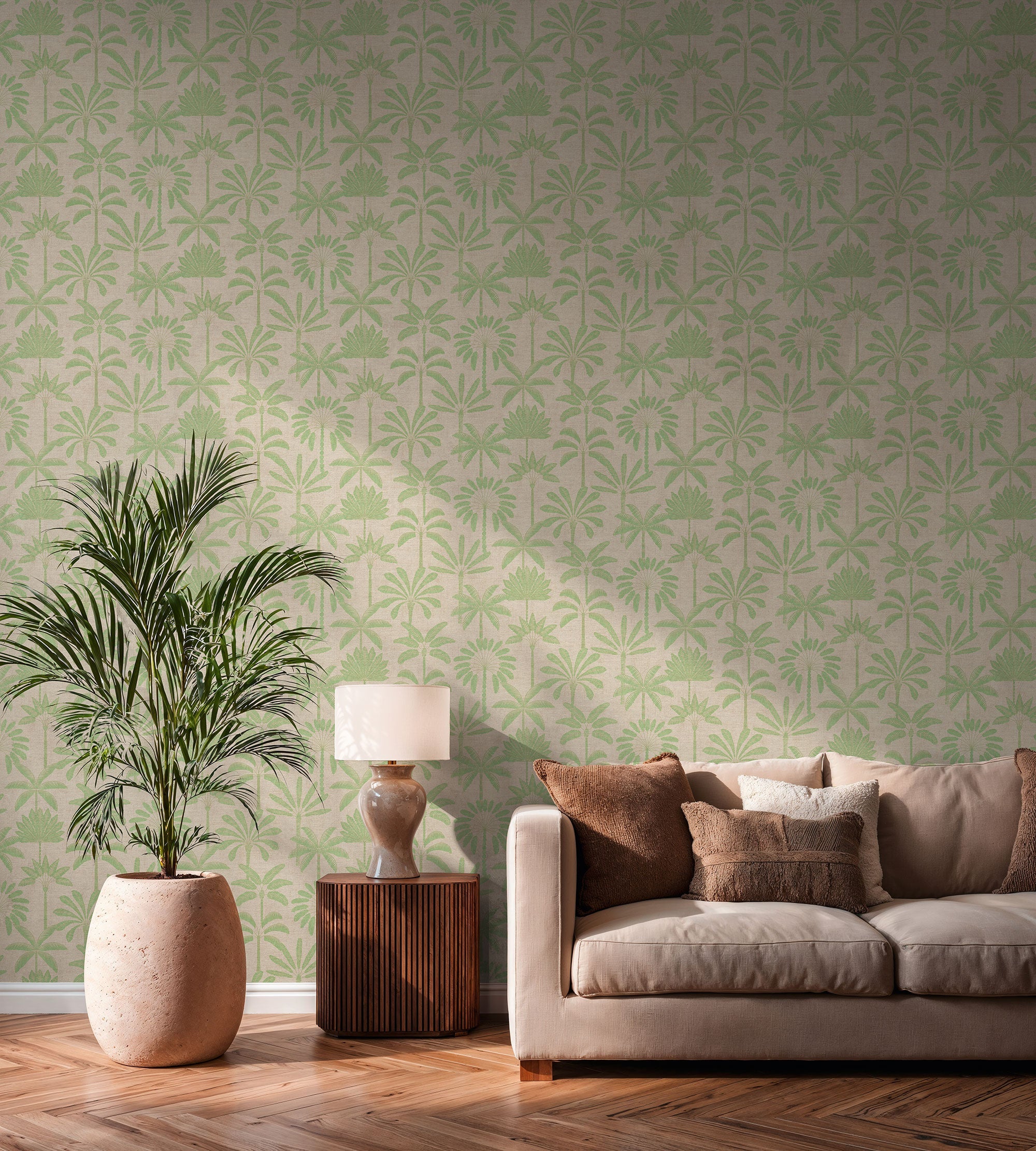 Tree Leaf Green Havana 2 Wallpaper by Galerie