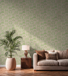 Tree Leaf Green Havana 2 Wallpaper by Galerie