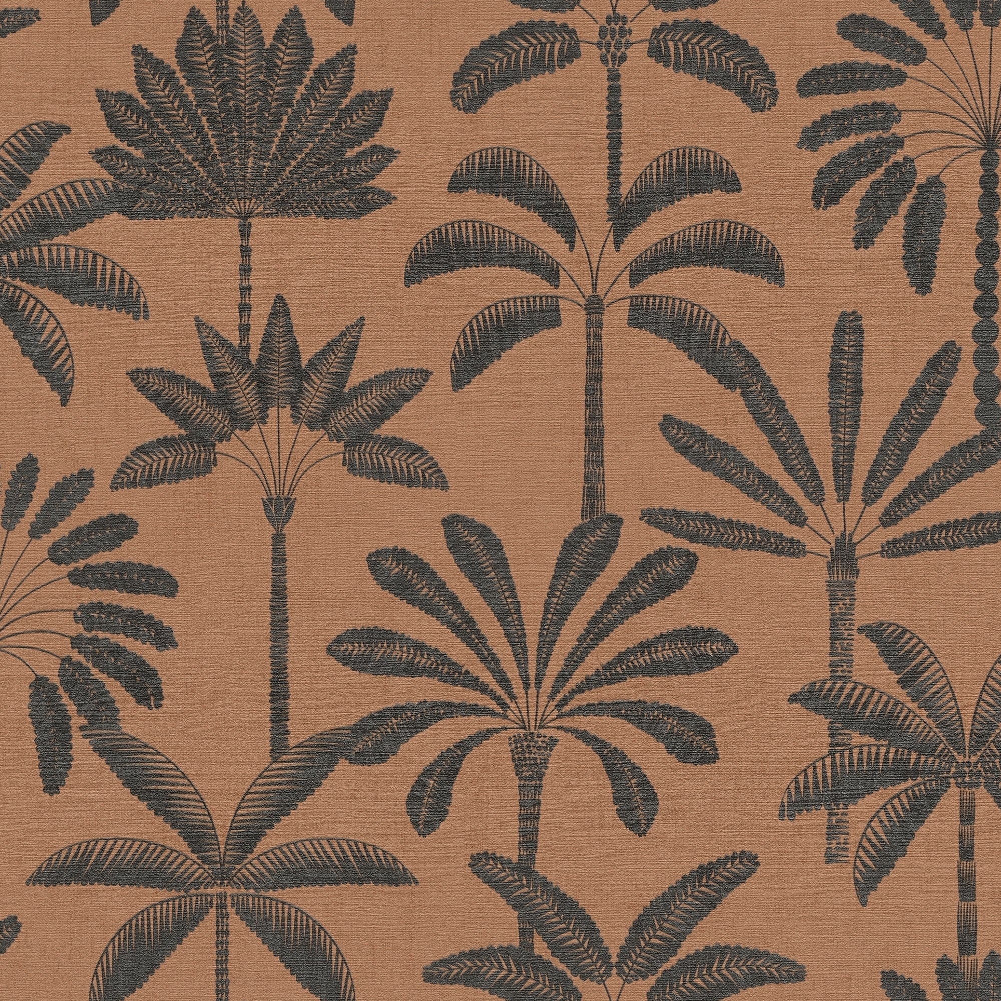 Tree Leaf Orange Havana 2 Wallpaper by Galerie