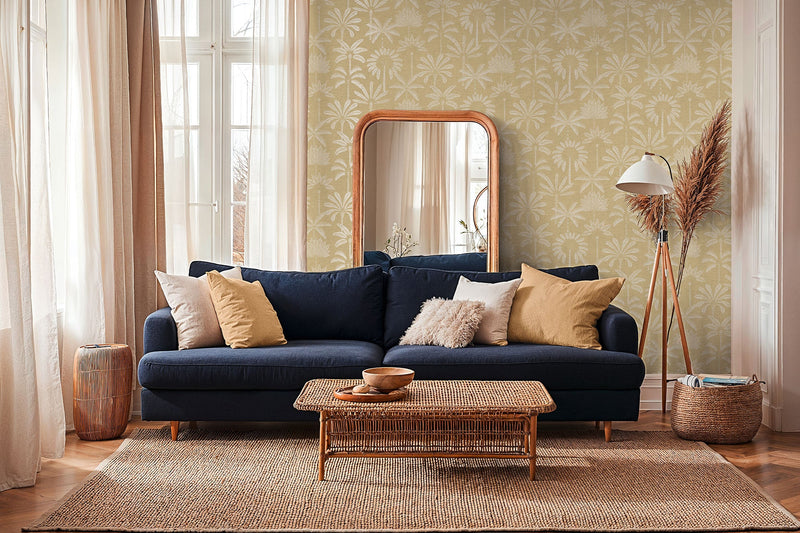 Tree Leaf Yellow Havana 2 Wallpaper by Galerie