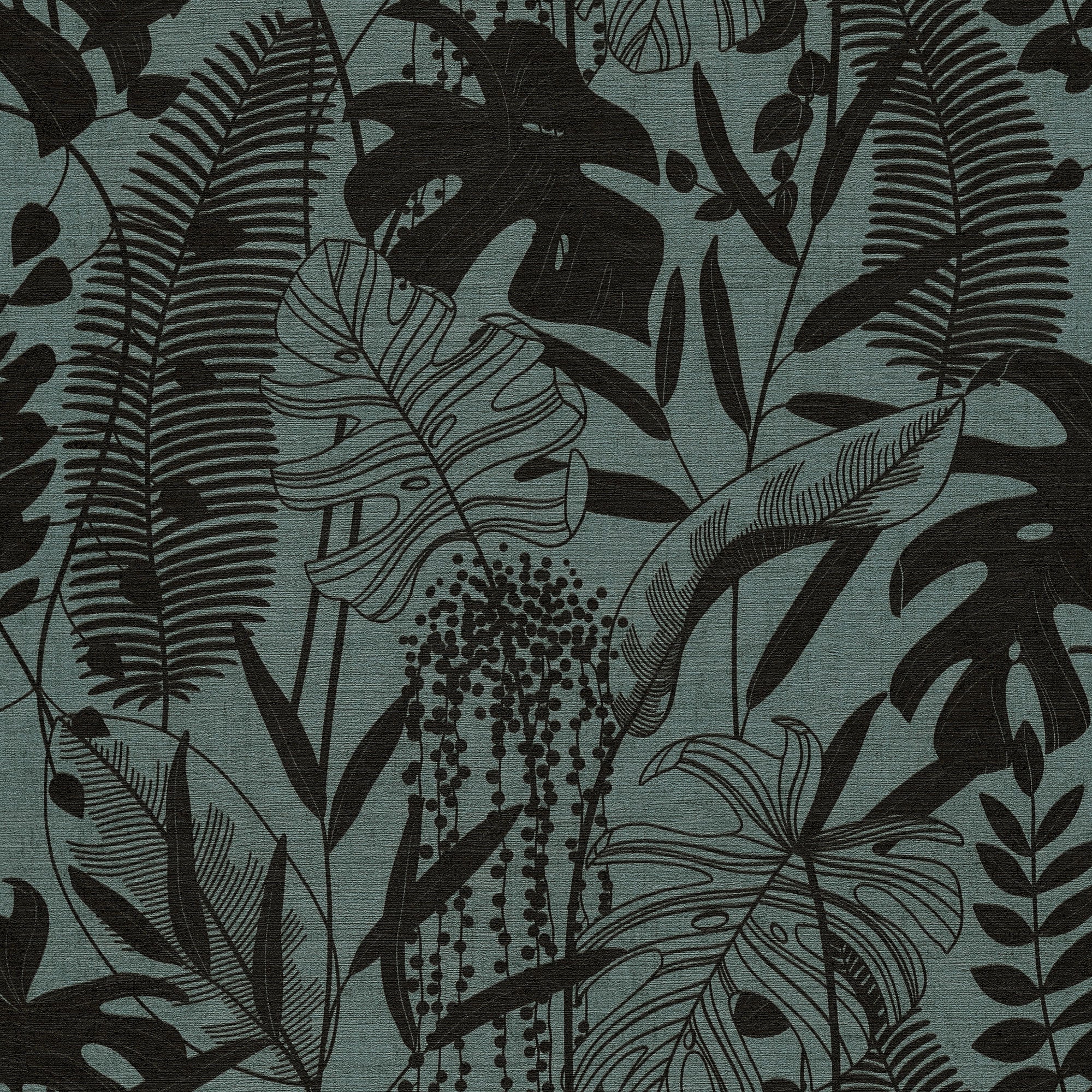 Tree Leaf Green Havana 2 Wallpaper by Galerie