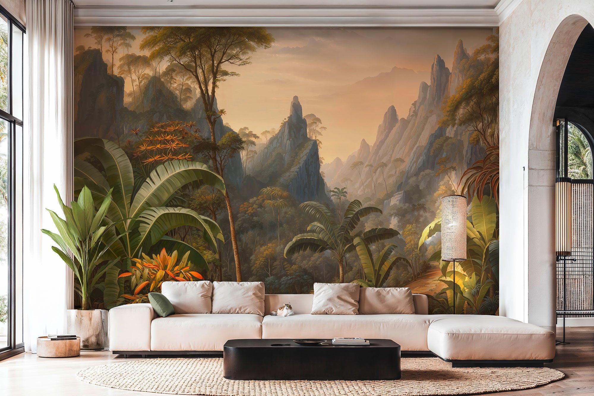 Motif Multi-coloured Havana 2 Mural by Galerie