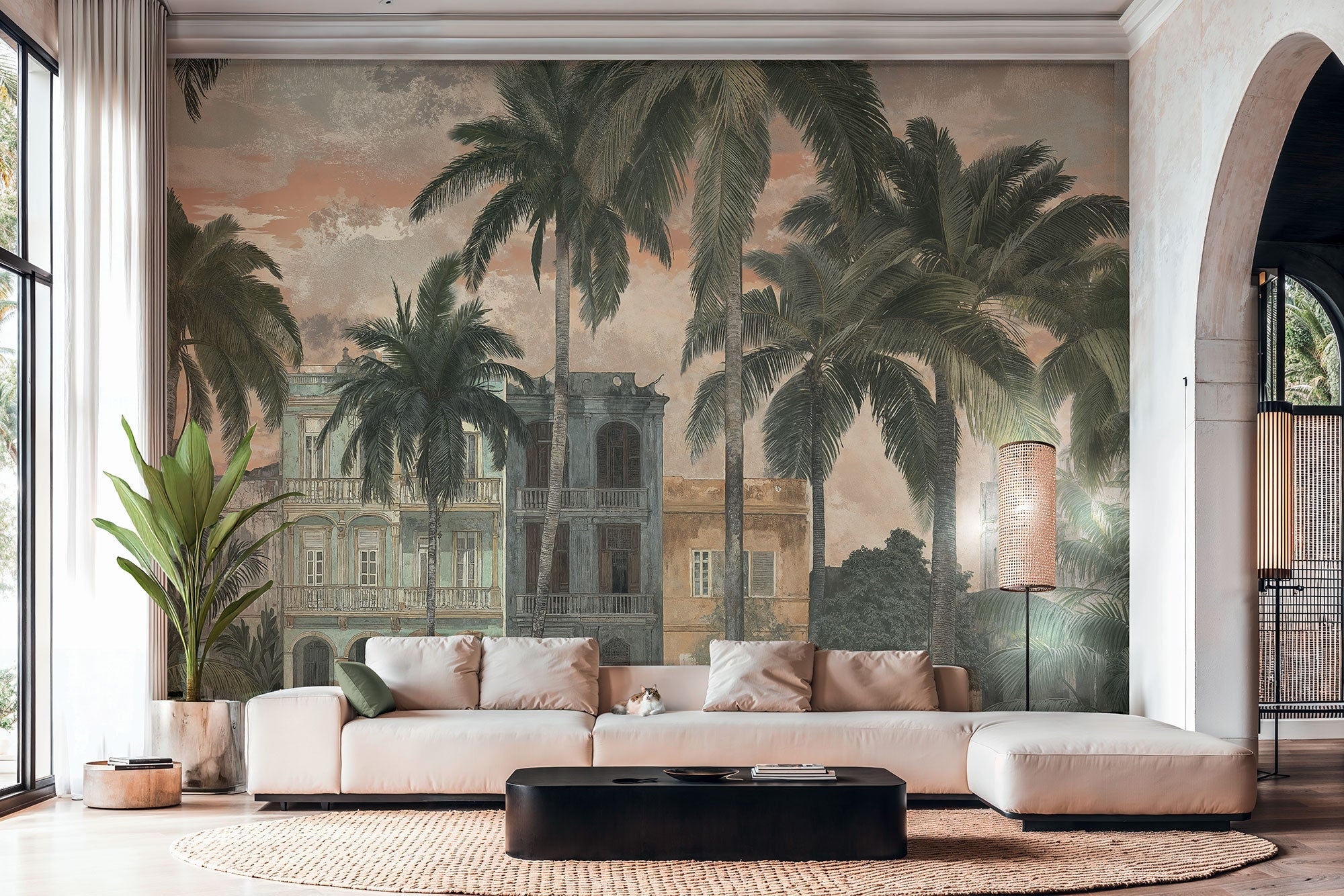 Motif Beige Havana 2 Mural by Galerie