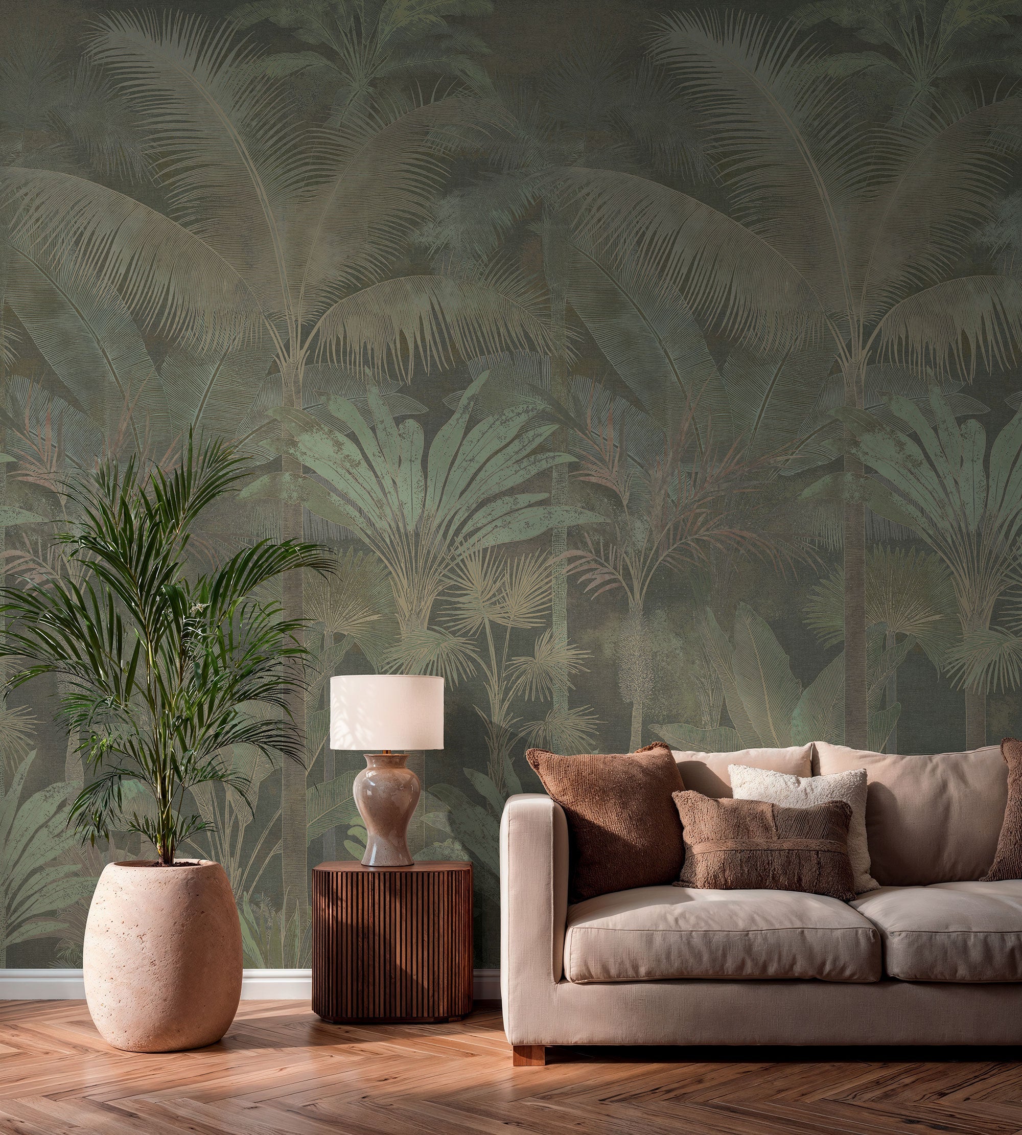 Tree Leaf Green Havana 2 Mural by Galerie