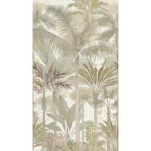 Tree Leaf Beige, Cream, Green Havana 2 Mural by Galerie
