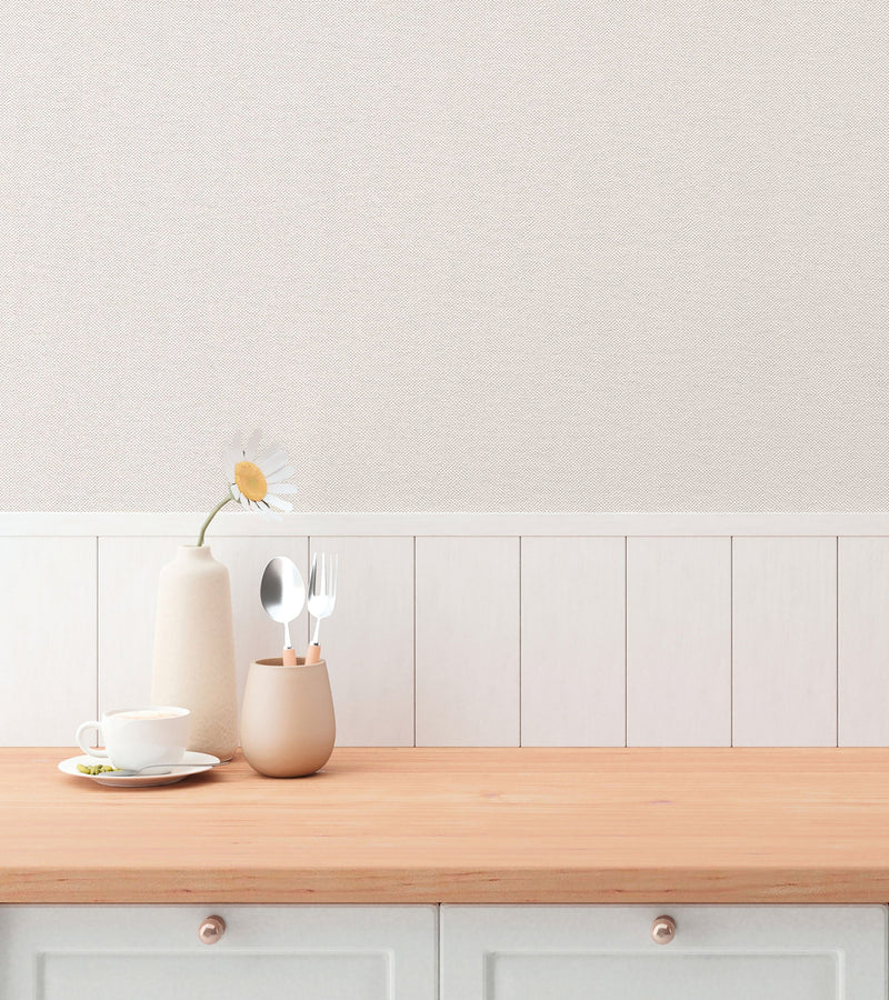 Plain Texture Beige Hygge Home Wallpaper by Galerie