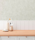 Industrial Wash Motif Green and Cream Hygge Home Wallpaper by Galerie