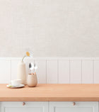 Plain Texture Cream Hygge Home Wallpaper by Galerie