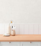 Plain Texture White Hygge Home Wallpaper by Galerie