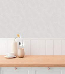 Stone Circles Motif Cream and Silver Grey Hygge Home Wallpaper by Galerie