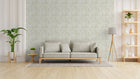 Fern Weave Motif Green and Cream Hygge Home Wallpaper by Galerie