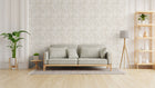 Fern Weave Motif Beige and Cream,Silver Grey Hygge Home Wallpaper by Galerie