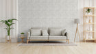 Fern Weave Motif Silver Grey Hygge Home Wallpaper by Galerie