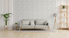 Fern Weave Motif Silver Grey Hygge Home Wallpaper by Galerie