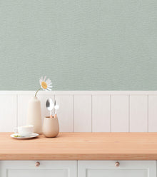 Plain Texture Green Hygge Home Wallpaper by Galerie