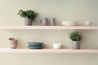 Plain Texture Green Hygge Home Wallpaper by Galerie