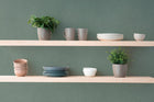 Plain Texture Green Hygge Home Wallpaper by Galerie