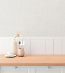 Plain Texture Cream Hygge Home Wallpaper by Galerie