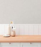 Plain Texture Silver Grey Hygge Home Wallpaper by Galerie