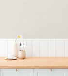 Plain Texture Beige Hygge Home Wallpaper by Galerie