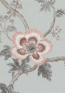 LW 160 226 Indienne China Blue Fabric by Lewis & Wood
