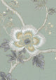 Indienne Green Glaze Bare Bones Fabric by Lewis & Wood