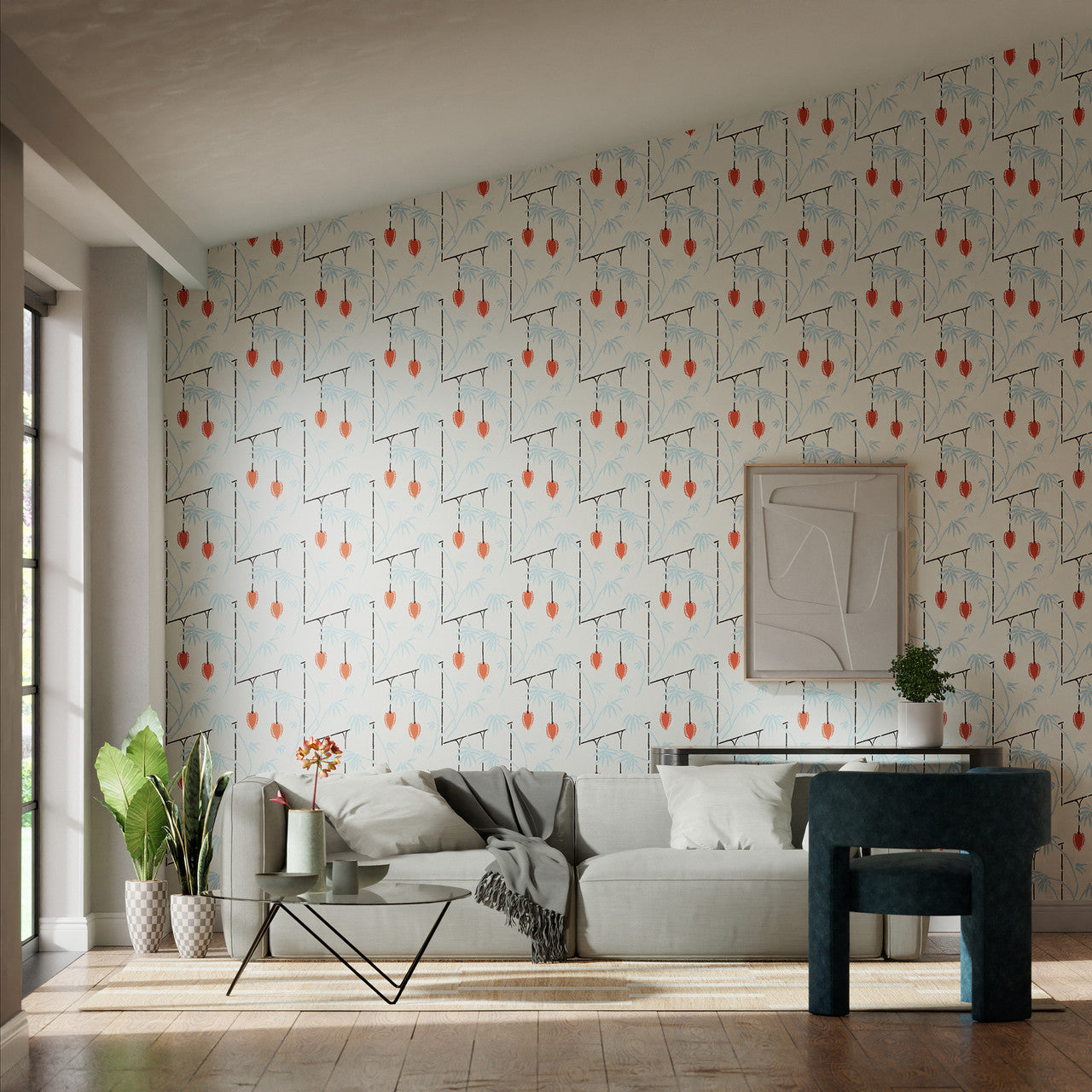 112939 Kimiko Colour 3 Soft Focus Wallpaper by Harlequin