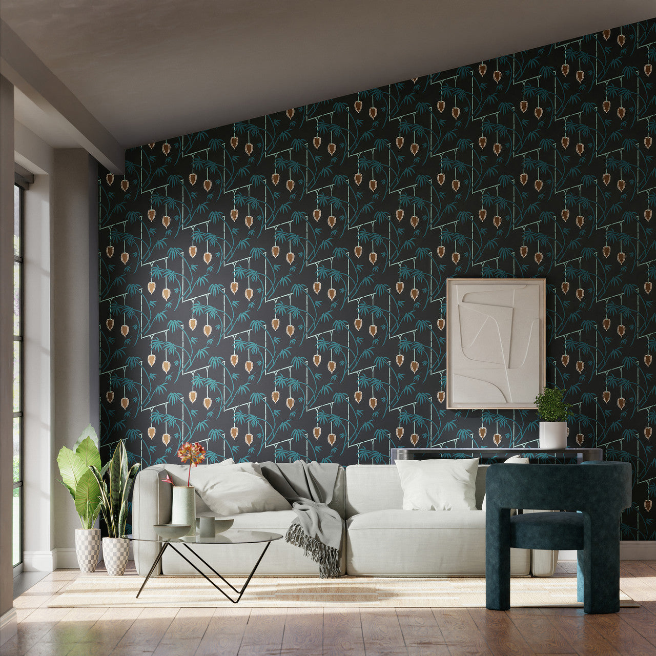 112940 Kimiko Colour 3 Japanese Ink Wallpaper by Harlequin