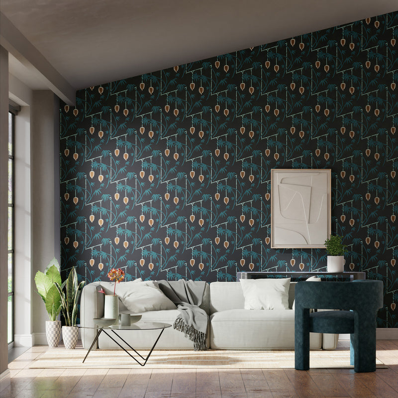 112940 Kimiko Colour 3 Japanese Ink Wallpaper by Harlequin