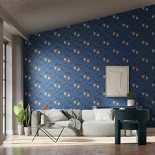 112941 Kimiko Colour 3 Majorelle Wallpaper by Harlequin