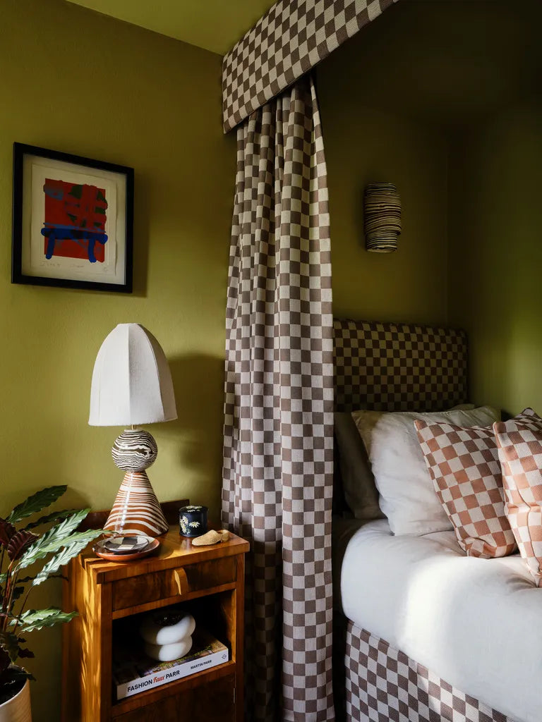 Blenets Check Harlequin X Henry Holland Chocolate Fabric by Harlequin