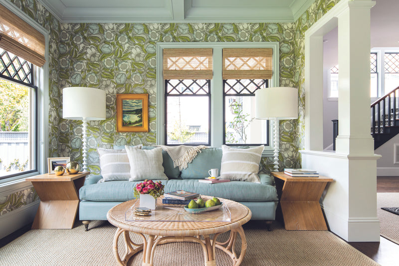 La Foret wallpaper by Christopher Farr Cloth in a room setting