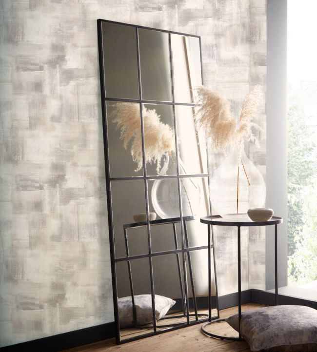 W0207/01 Lavatus Ash Expressions Wallpaper by Clarke & Clarke