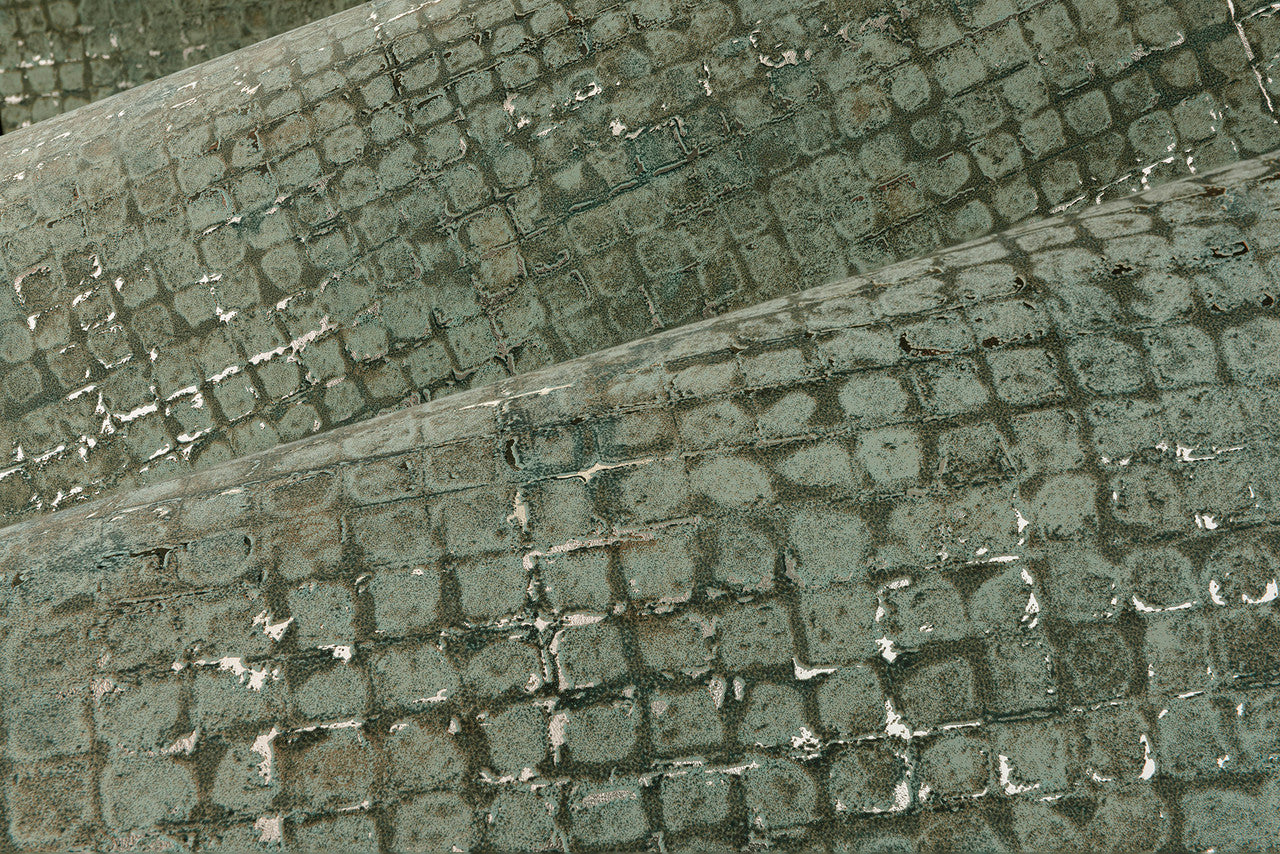 70511 Mosaico Les Thermes Teal Wallpaper By Arte