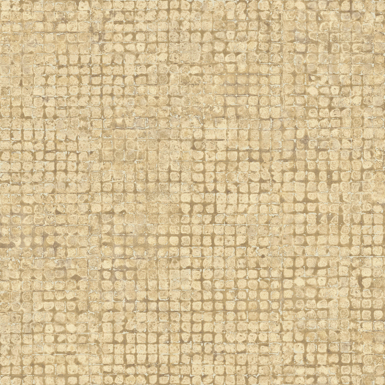 70513 Mosaico Les Thermes Sand Wallpaper By Arte