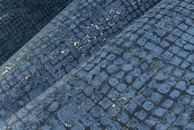 70516 Mosaico Les Thermes Blue Stone Wallpaper By Arte