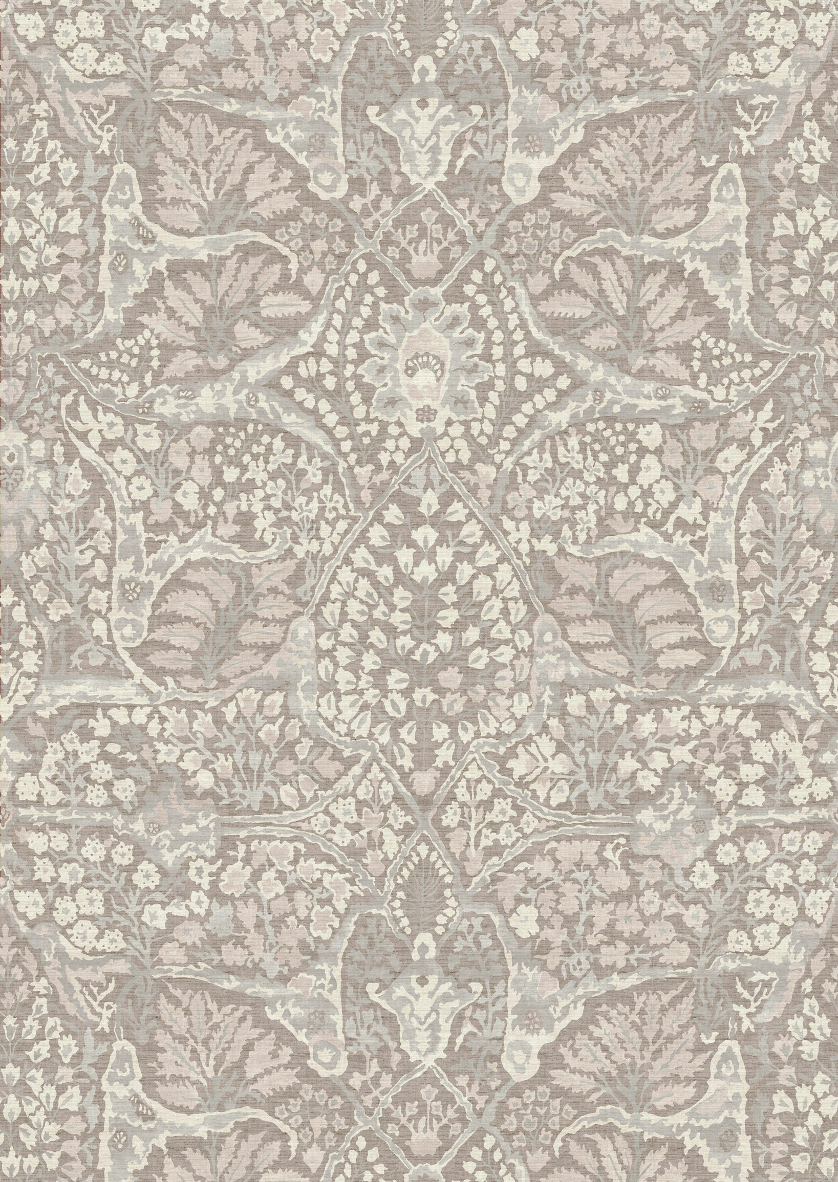 LW 332 299 Alhambra Lg 100 Sugar Almond Fabric by Lewis & Wood