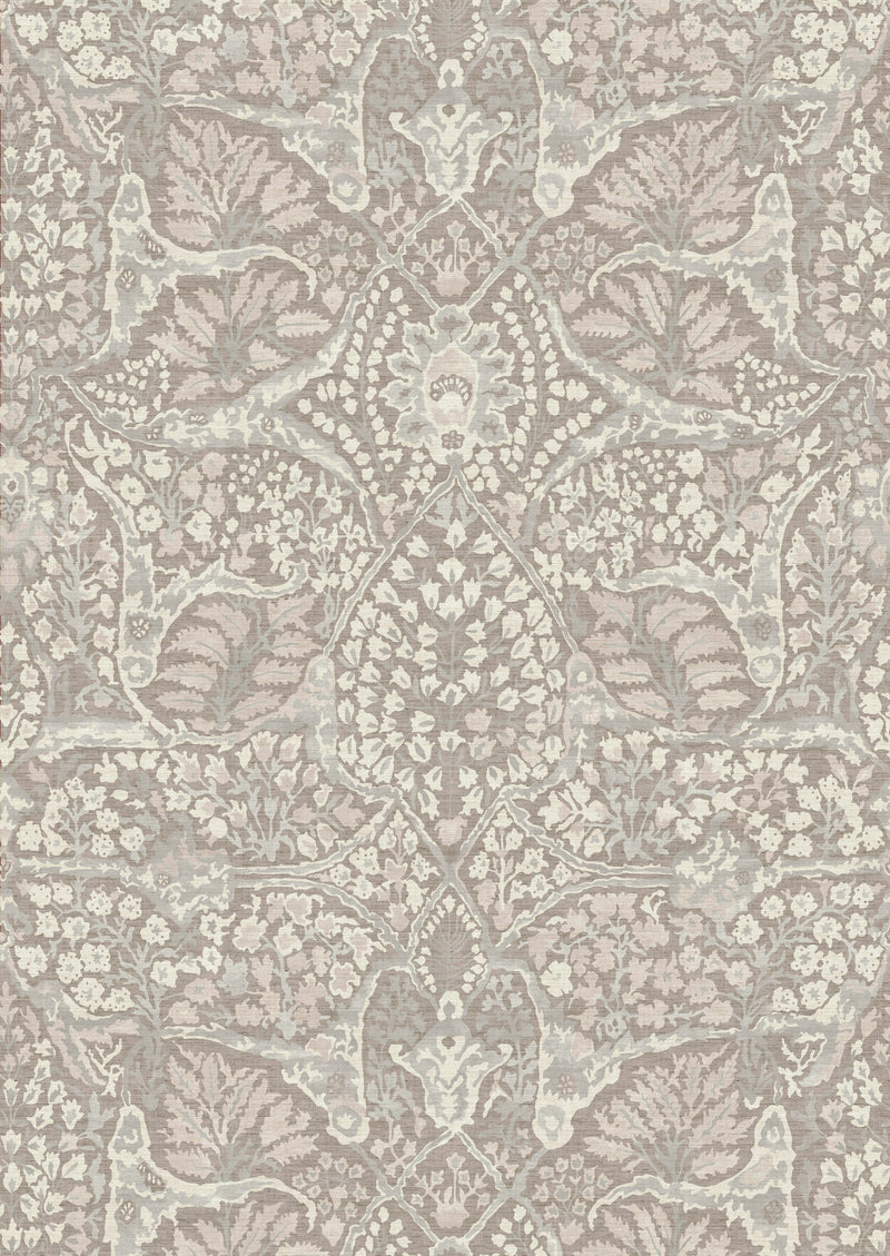 LW 332 299 Alhambra Lg 100 Sugar Almond Fabric by Lewis & Wood