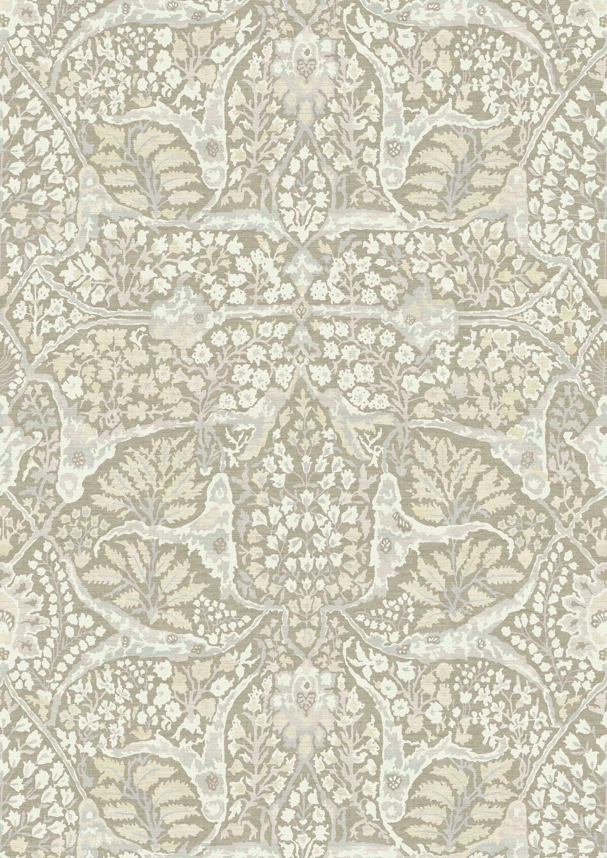 Alhambra Lg 50 Buff Bare Bones Fabric by Lewis & Wood