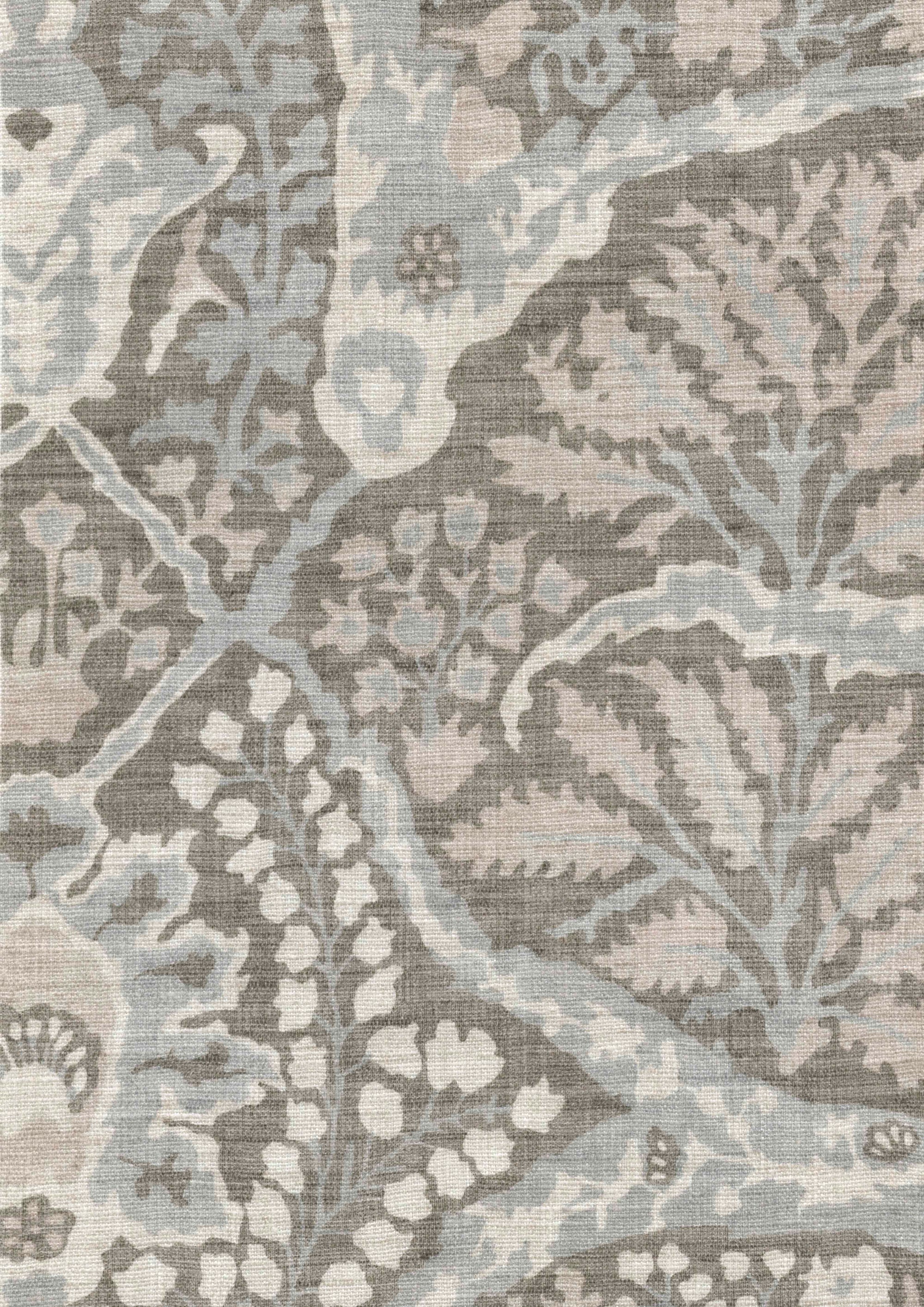 Alhambra Lg 50 Sugar Almond Bare Bones Fabric by Lewis & Wood