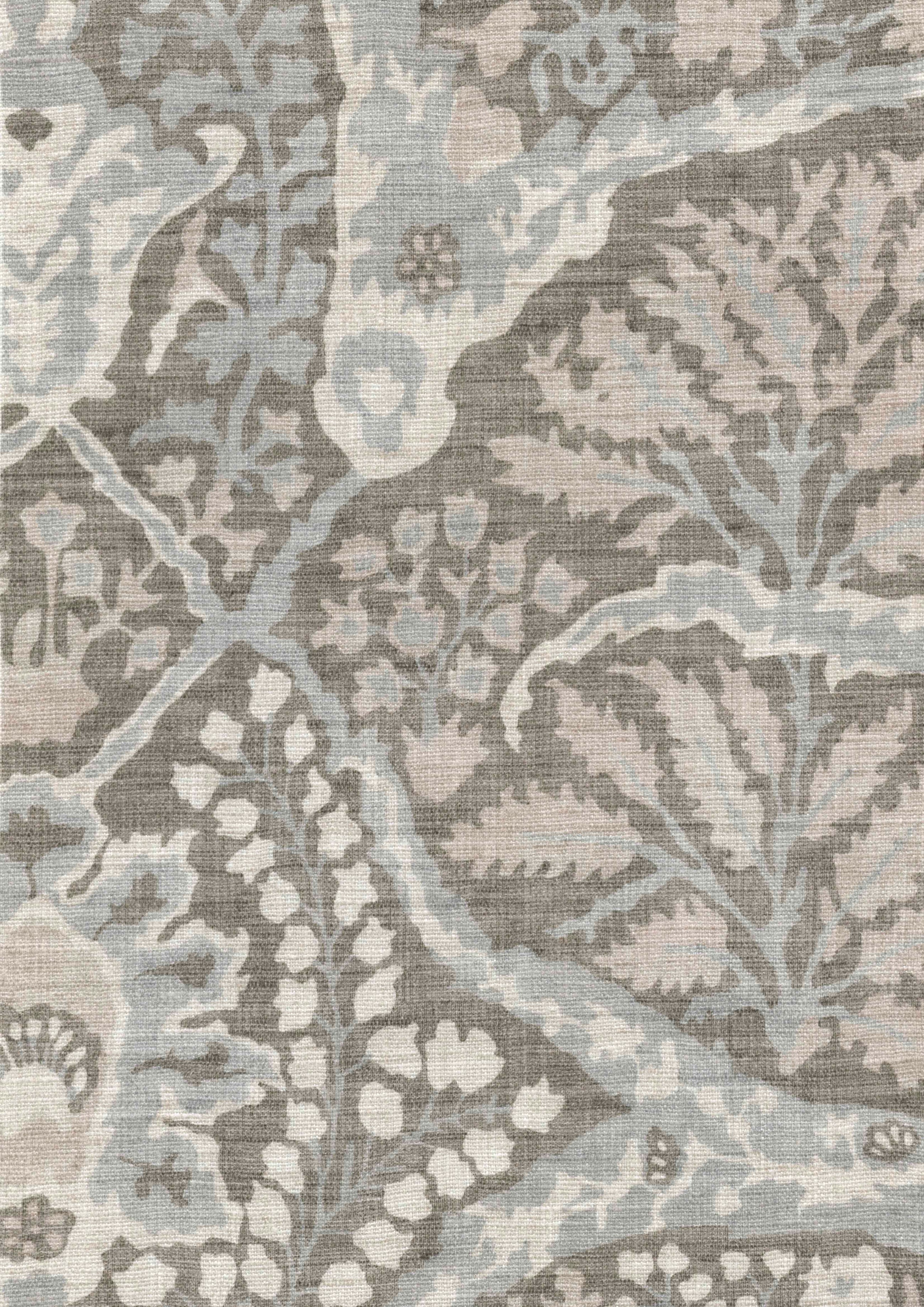 Alhambra Lg 50 Sugar Almond Bare Bones Fabric by Lewis & Wood