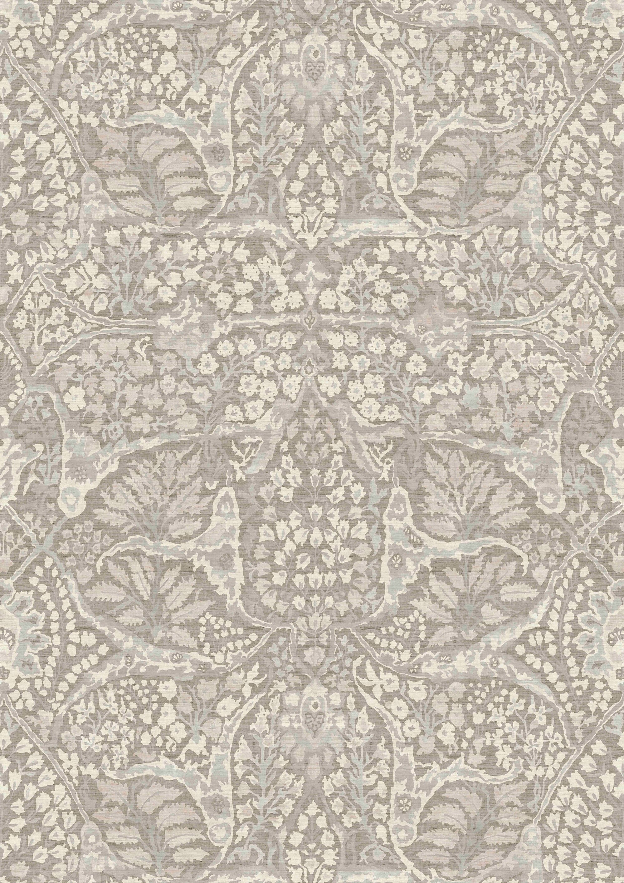 Alhambra Lg 50 Sugar Almond Bare Bones Fabric by Lewis & Wood
