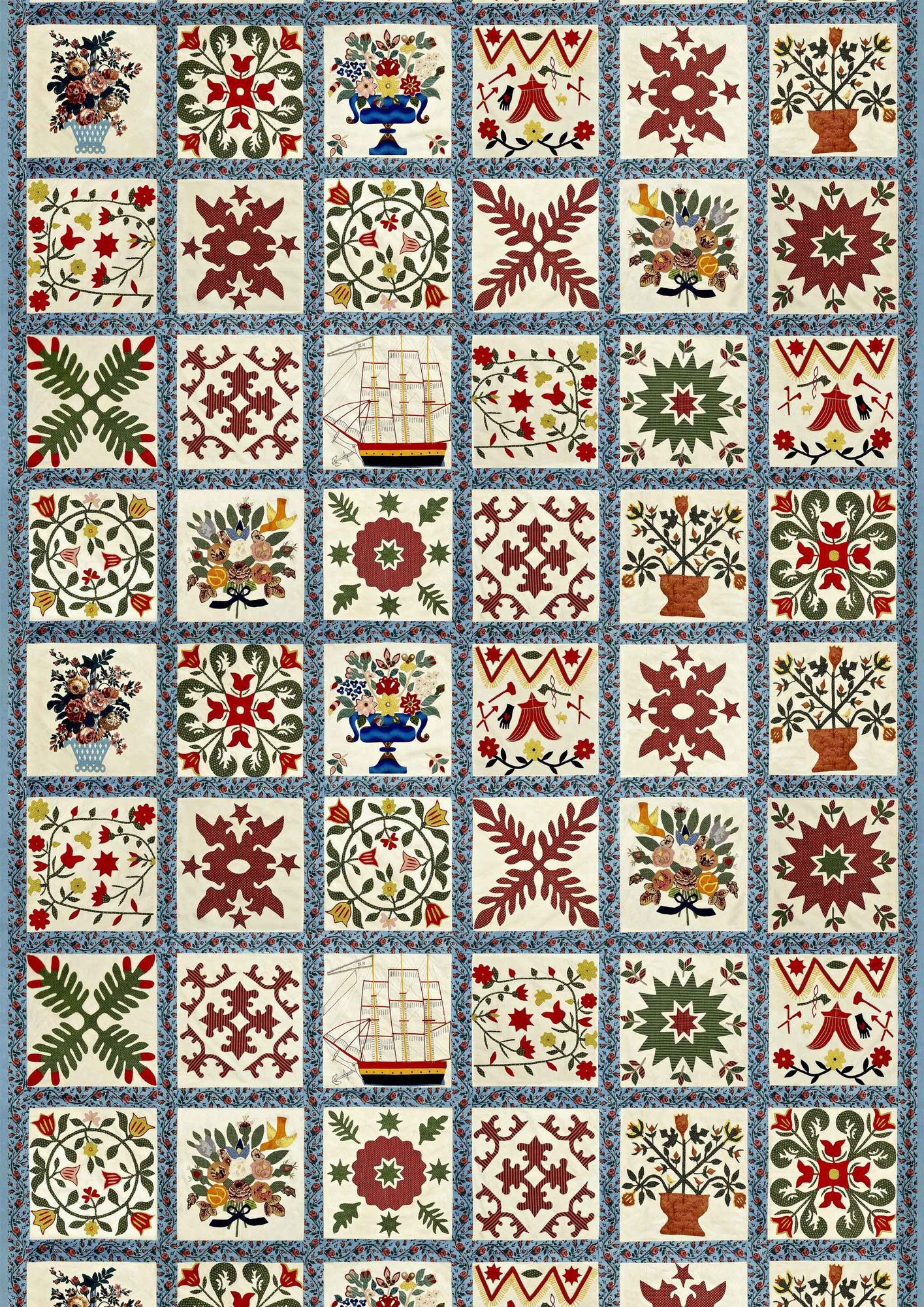 Baltimore Document Patchwork Fabric by Lewis & Wood