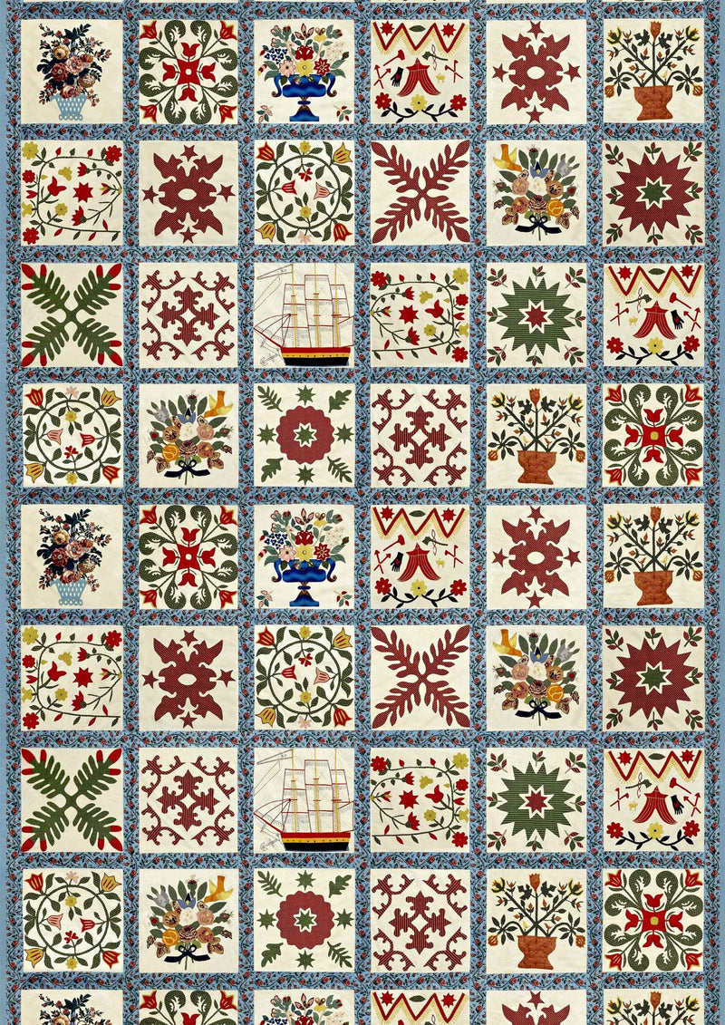 Baltimore Document Patchwork Fabric by Lewis & Wood