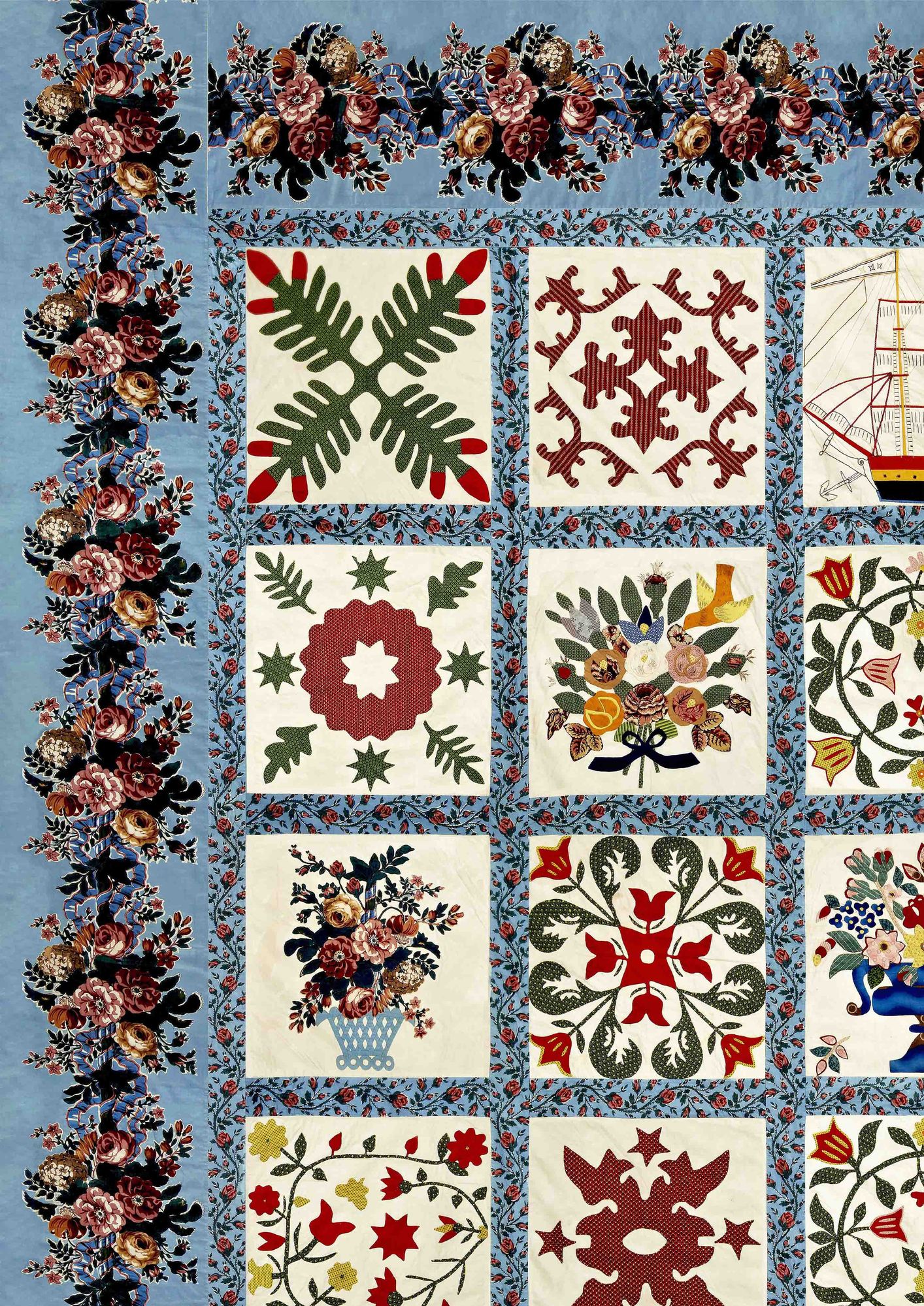 Baltimore Document Patchwork Fabric by Lewis & Wood