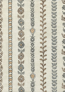 LW 324 618 Bandana Black Ginger Fabric by Lewis & Wood