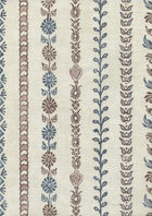 LW 324 449 Bandana Blue Almond Fabric by Lewis & Wood