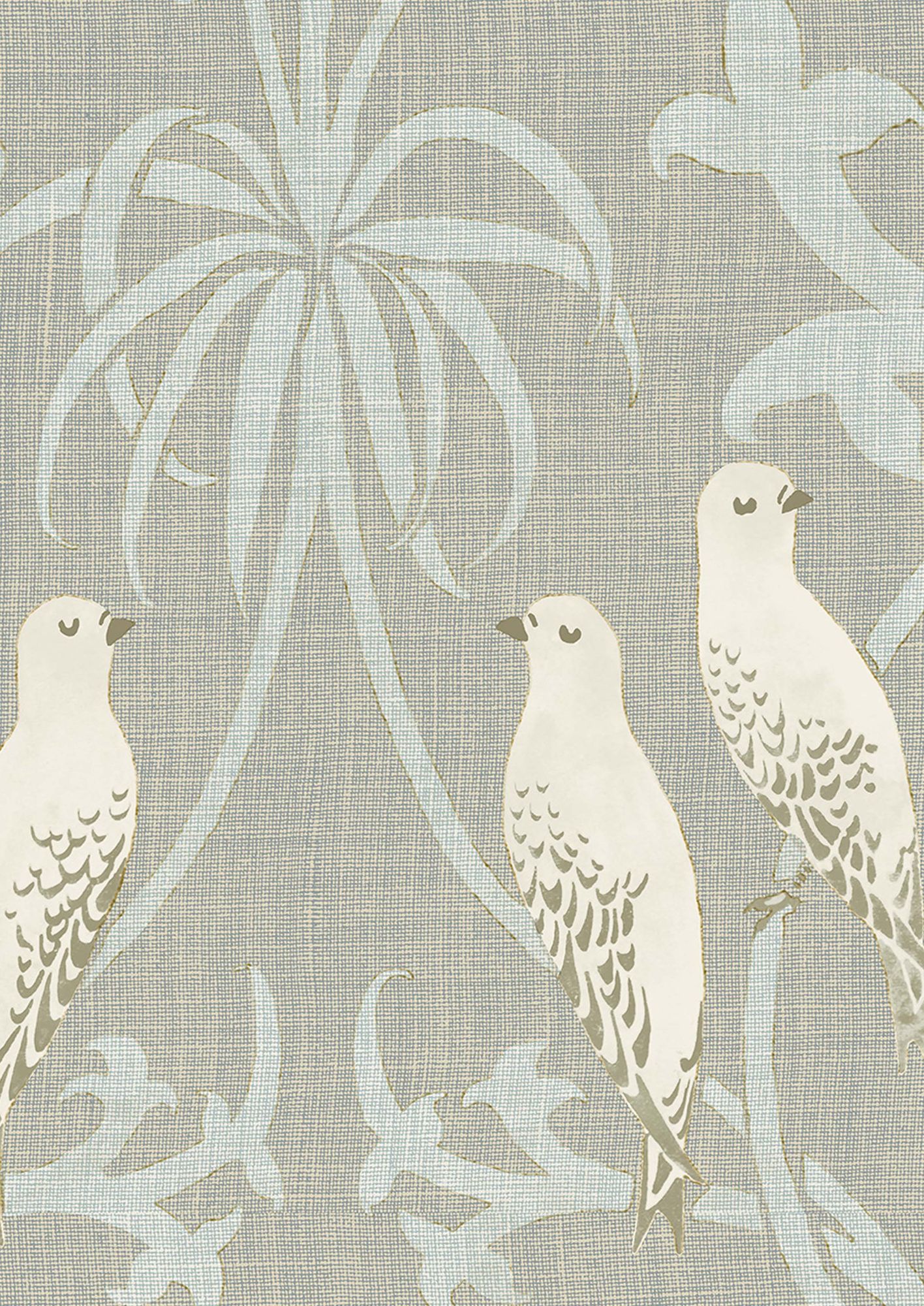 Bella Champagne Wide Width Wallpaper By Lewis & Wood