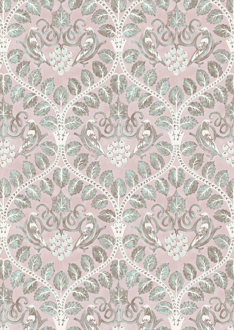 Berry Brothers Sherbet Wide Width Wallpaper By Lewis & Wood