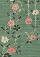 LW 325 620 Blossom Peony Jade Fabric by Lewis & Wood